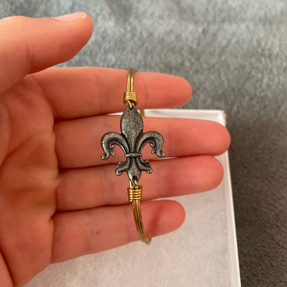 Gold Fleur De Lis bracelet